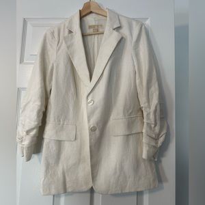 Michael Kors cream linen blazer